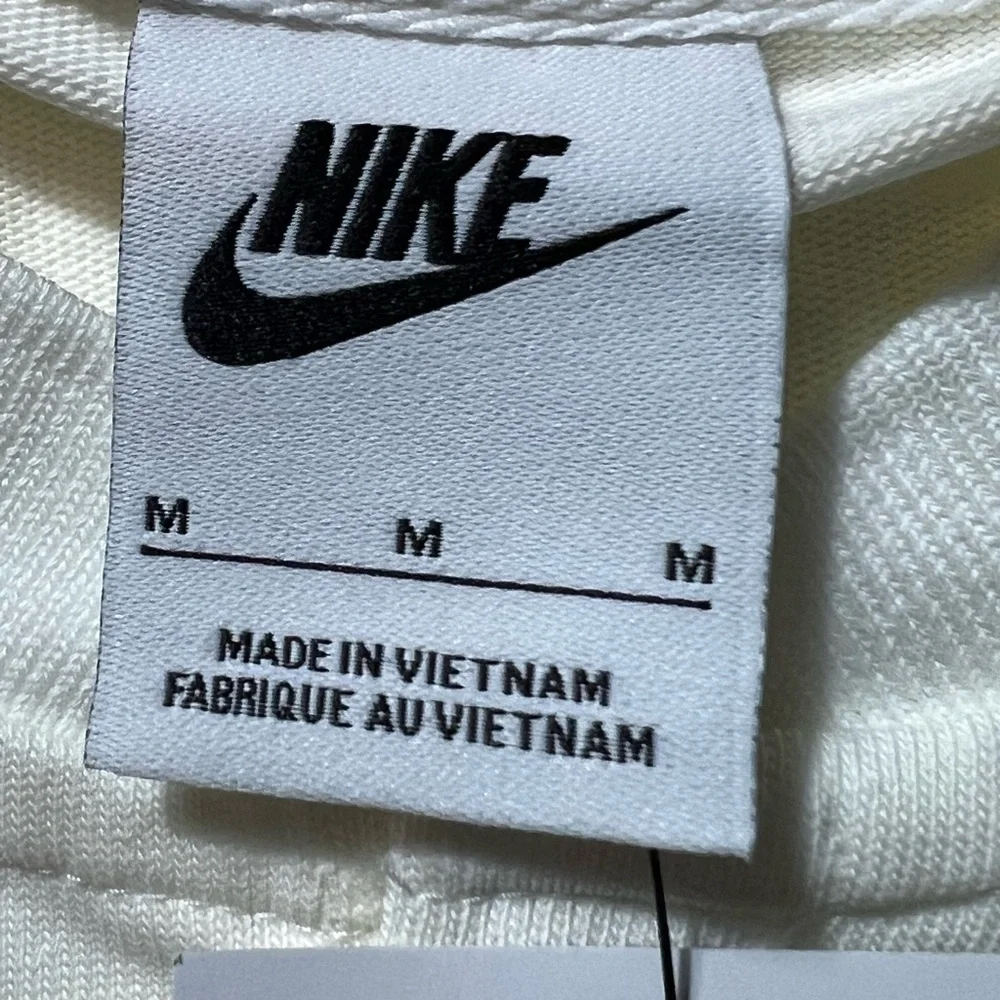 Nike‎ Men’s White Long Sleeve Henley Shirt Snap Button Size Medium